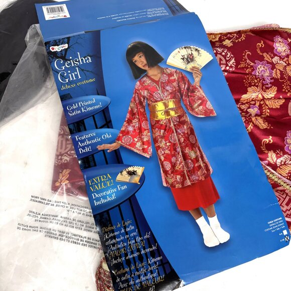 Disguise Geisha Oriental Girl Costume Size 7-10 NOS NWT - Picture 2 of 13
